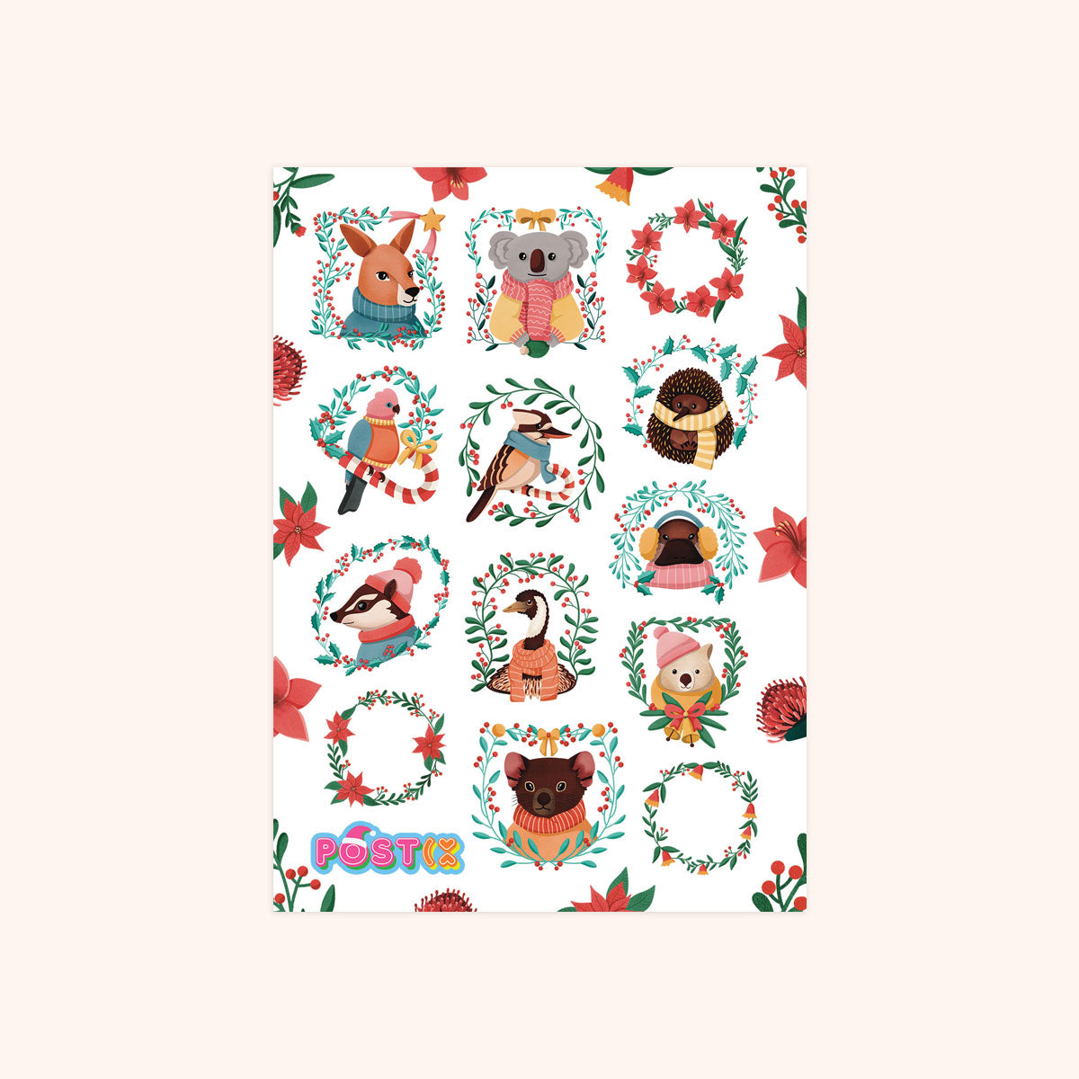  Merry Christmas Mates Sticker Sheet、mySite、ghnorth