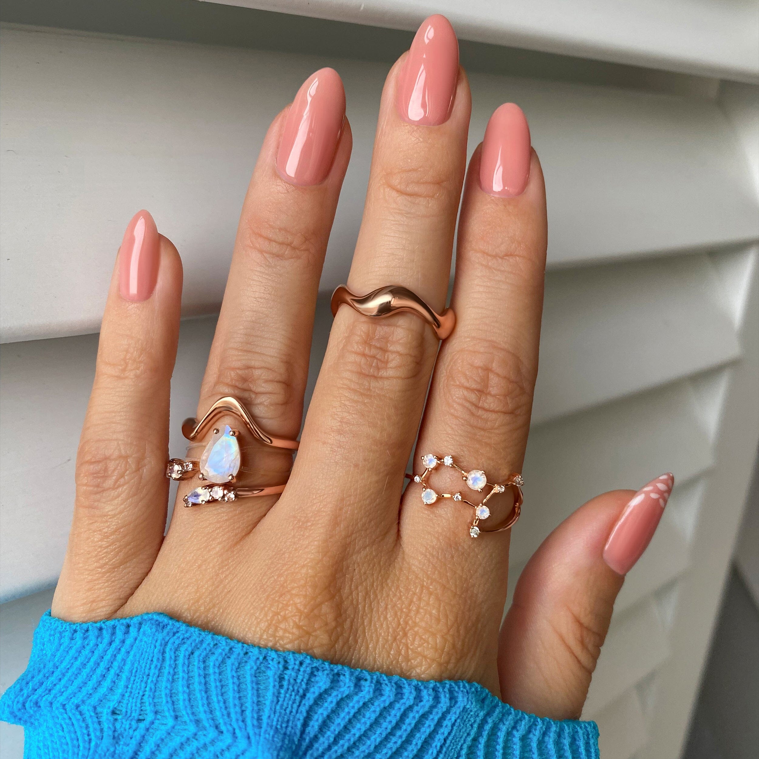 Moonstone Ring Floating Sway - June Birthstone、mySite、hinf8tx79