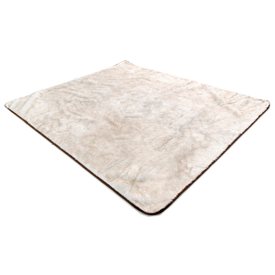 PupProtector™ Summer Short Fur Waterproof Throw Blanket - White with Brown Accents、mySite、solidvoid
