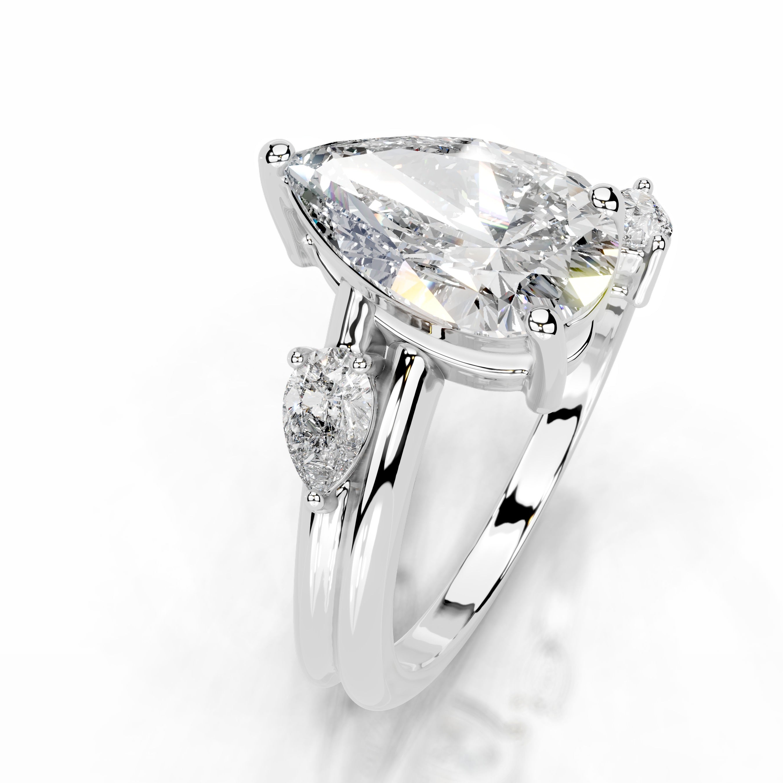 Eternal Bloom Ring Lab Grown Diamond Ring - 14K White Gold、mySite、hinf8tx79