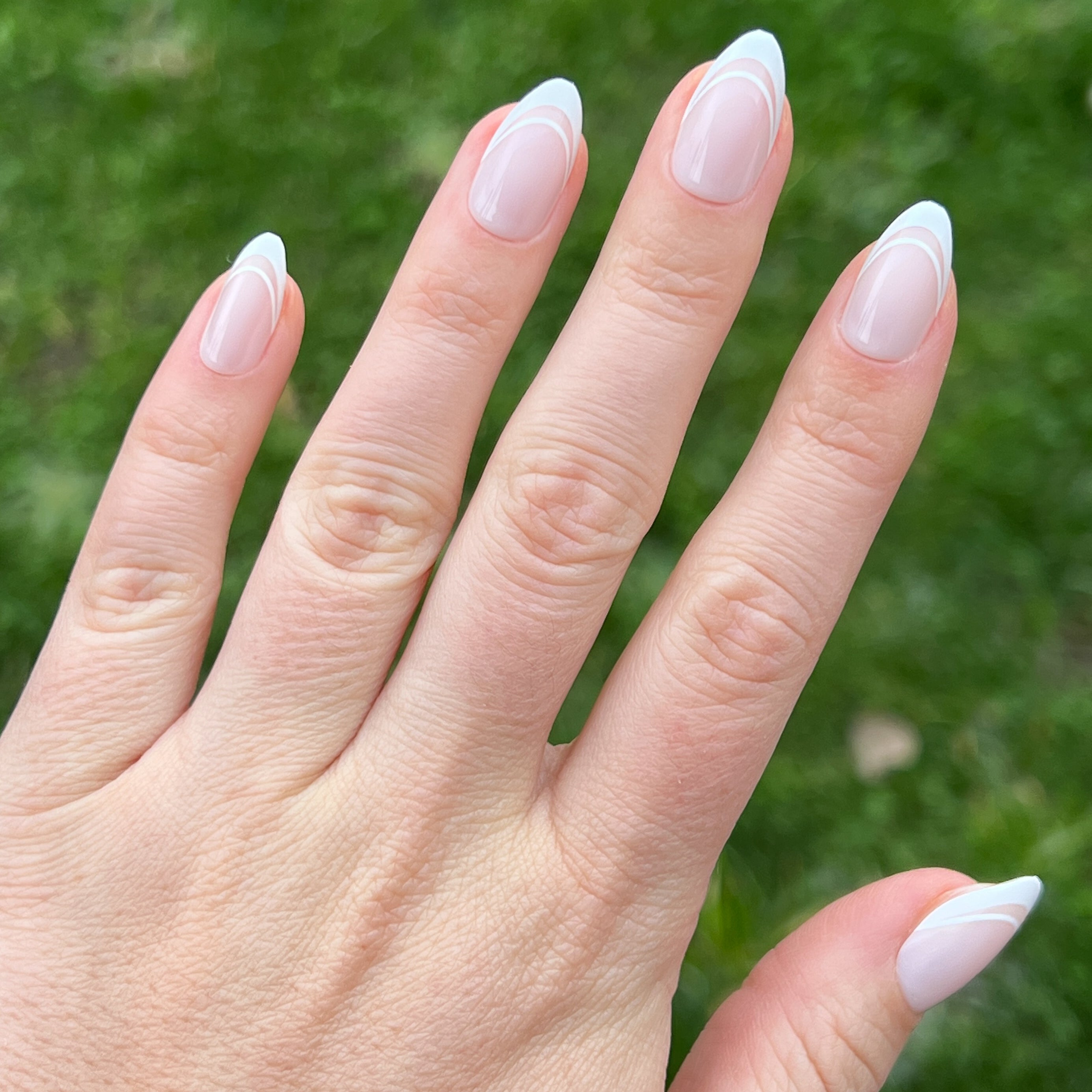 Classic Double French | Almond | Medium、mySite、solidvoid