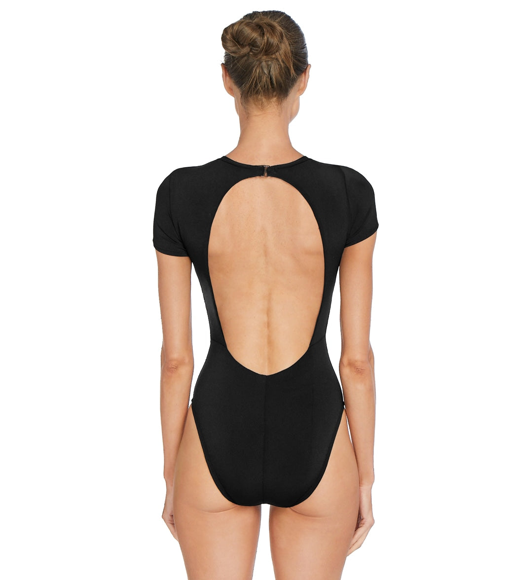 Robin Piccone Women's Ava T Shirt One Piece Swimsuit、mySite、noshort