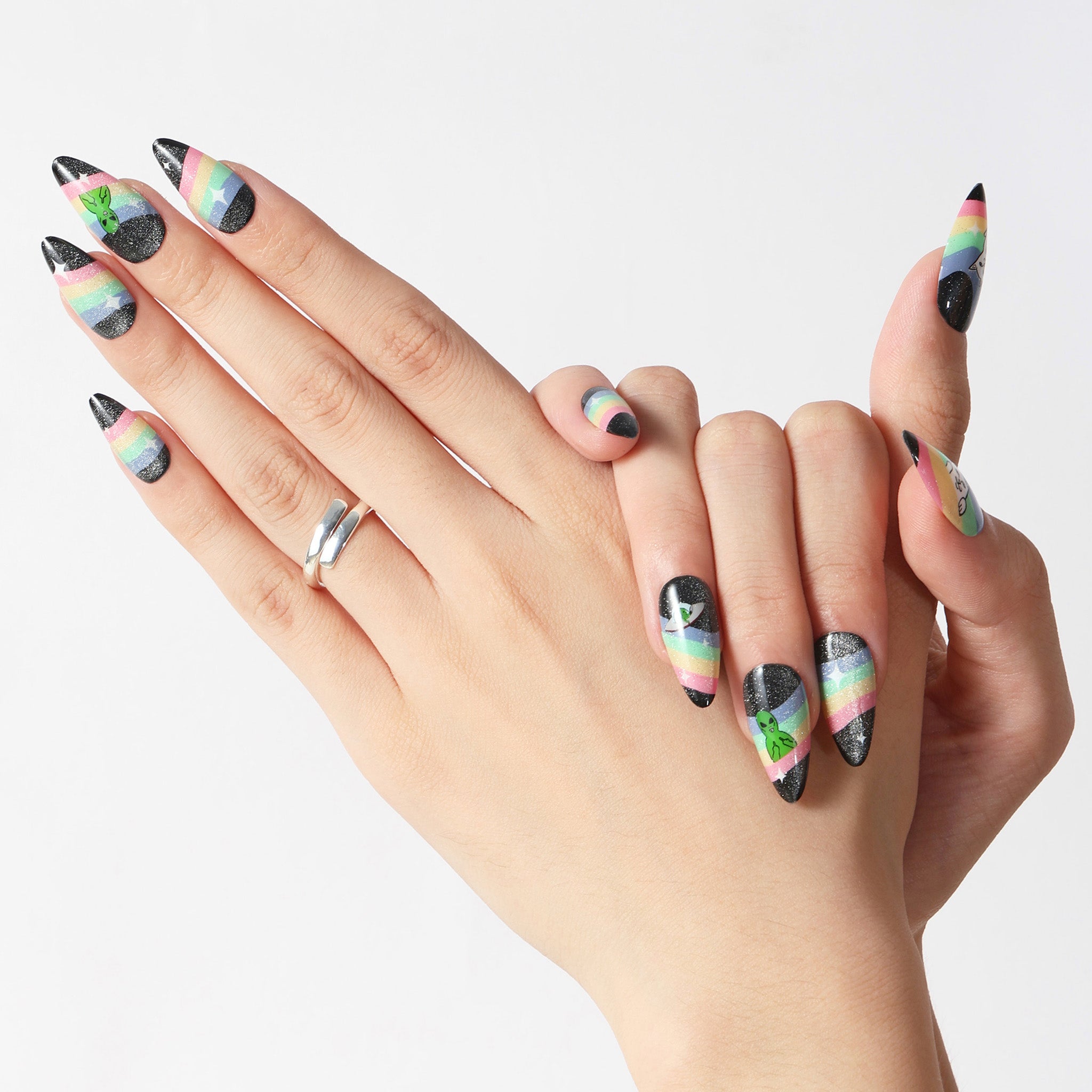  Space Out Press On Nail Set、mySite、merchandisen