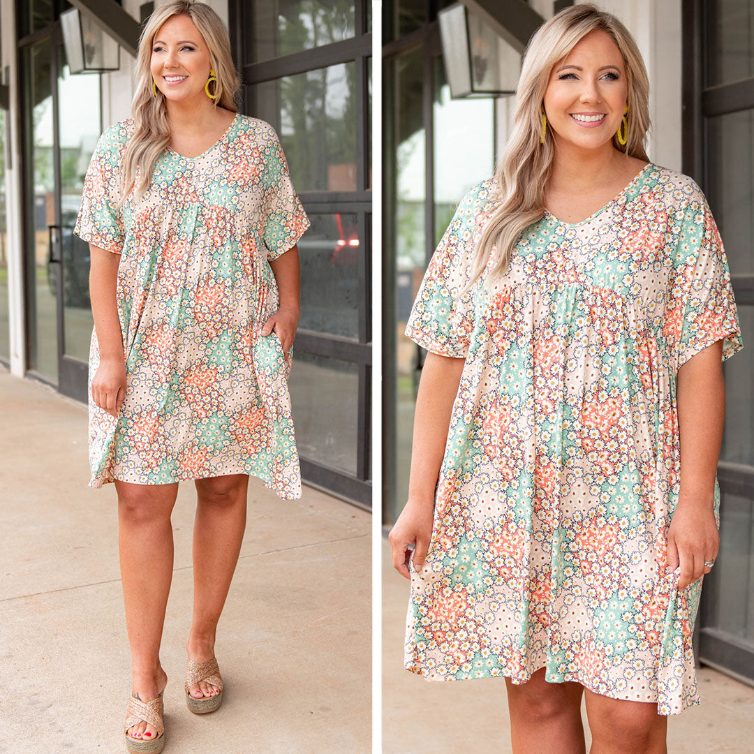  Tell Me Everything Dress, Sage-Blush、mySite、justintrudeaud