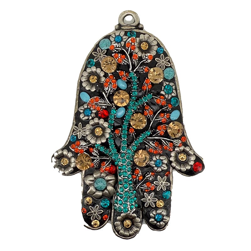 Turquoise Tree of Life Gems Wall Hamsa by Michal Golan、mySite、topwebapps