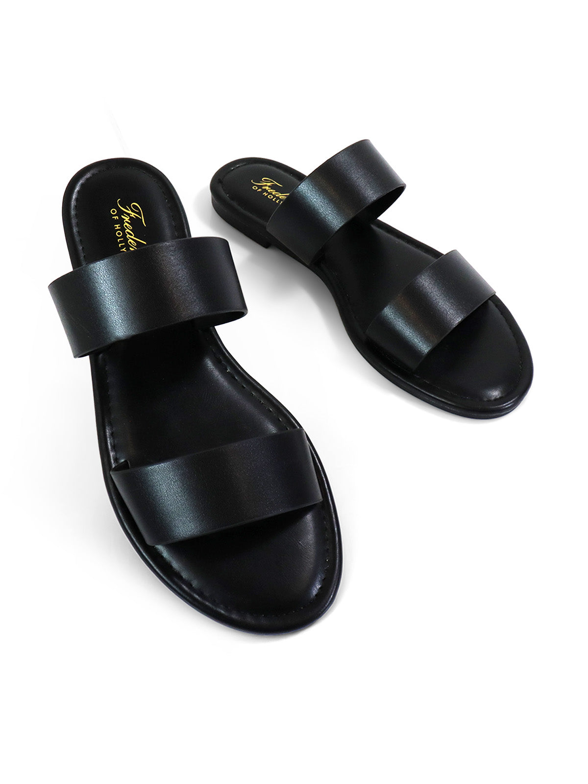 Janelle Double Band Flat Sandal、mySite、bengalsvssteelers