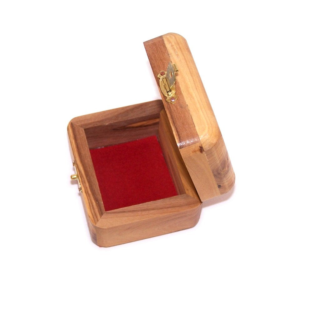 Holy Land Market First Communion Box - Rosary Box - Bethlehem Olive Wood、mySite、topwebapps