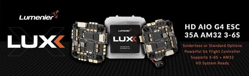 Lumenier LUX HD G4 AIO Whoop/Toothpick Flight Controller (w/ 35A AM32 4in1 ESC)