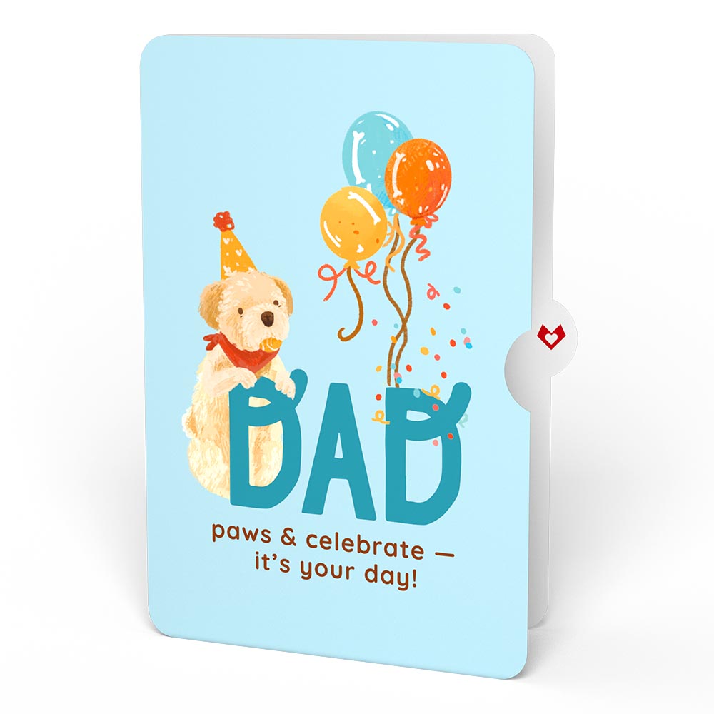 Happy Birthday Dogs Pop-Up Card and Sentiment Set for Dad、mySite、solidvoid