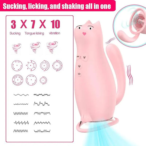 Cat Clitoral Suction Vibrator