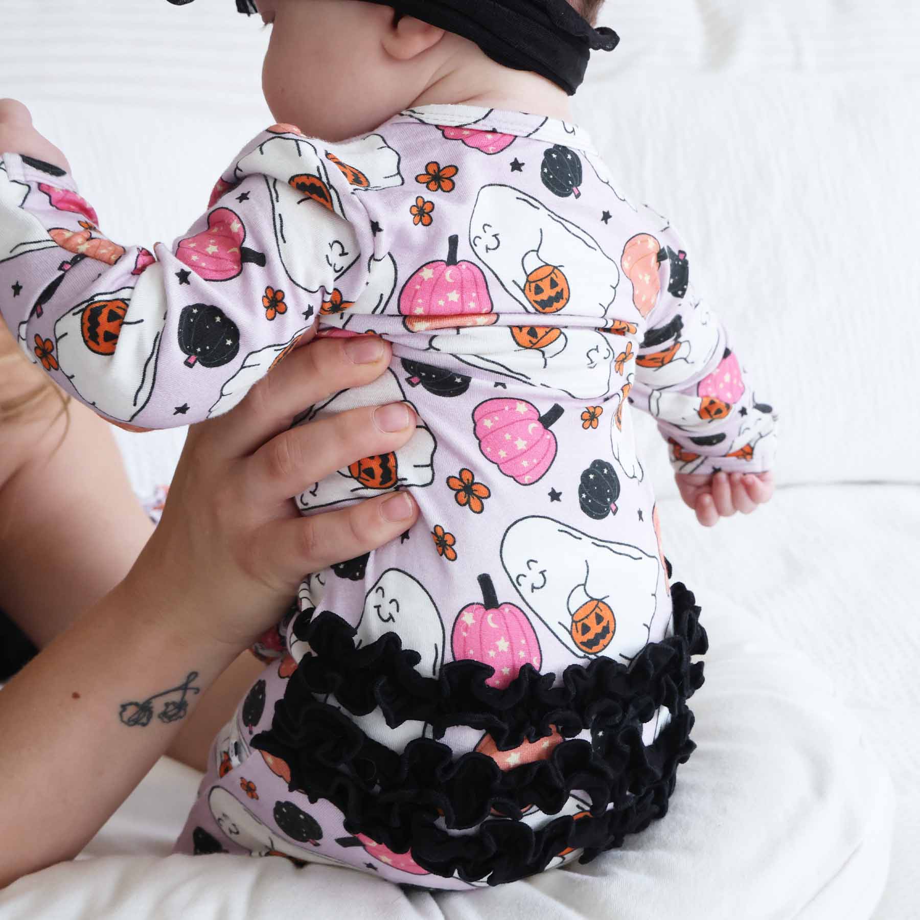  Girly Ghouls Ruffle Zipper Footie、mySite、layawaytickets