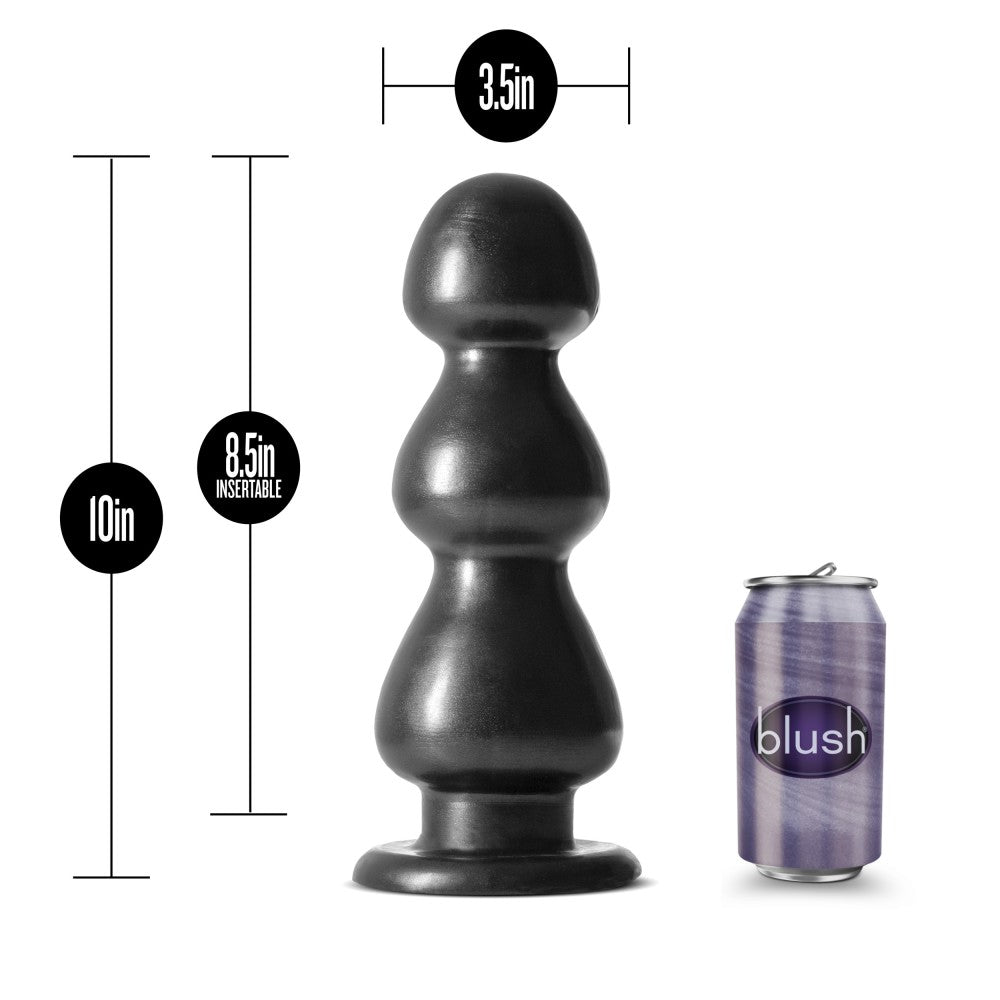 Jet By Blush® | Fierce Carbon Metallic Black 10-Inch Anal Plug、mySite、bottomscart