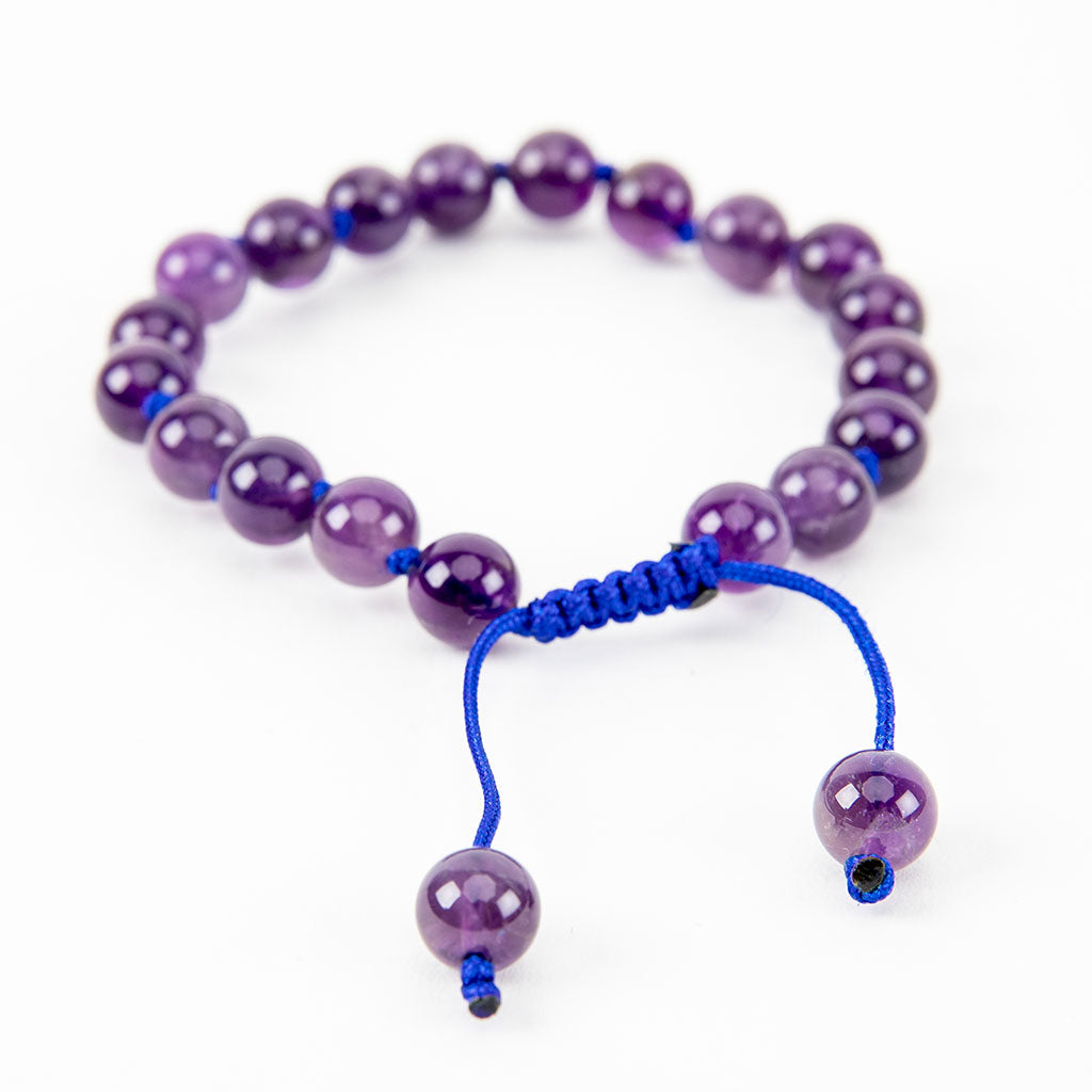 Adjustable Amethyst Wrist Mala、mySite、topwebapps