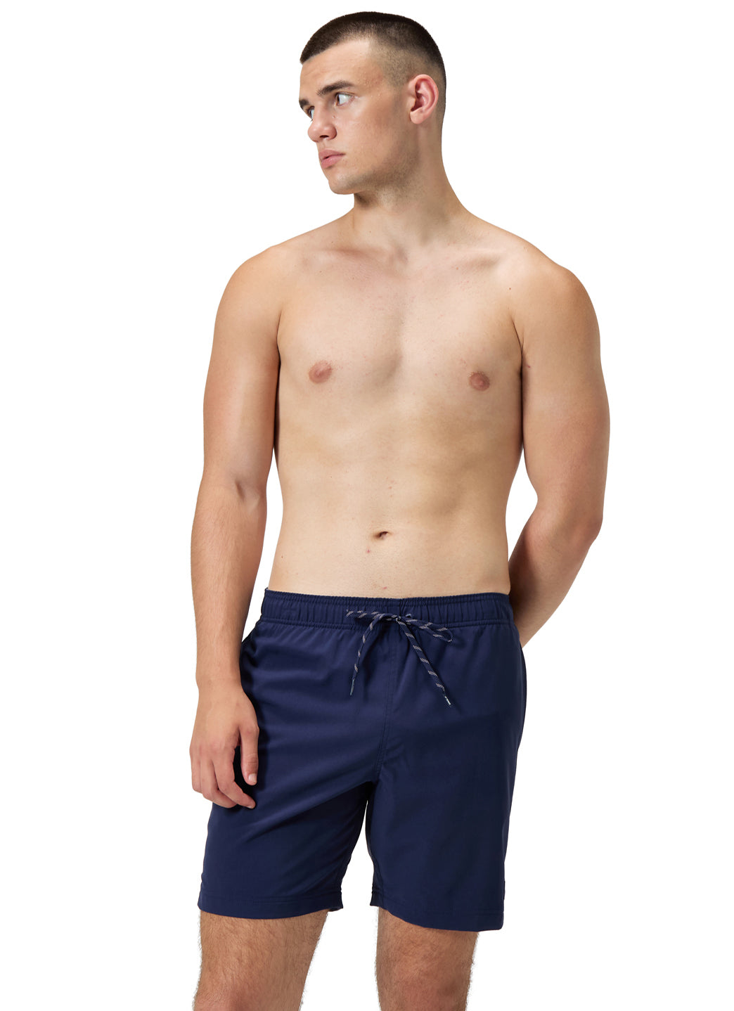 Speedo Men's Solid Redondo 18 Volley Swim Trunks、mySite、noshort