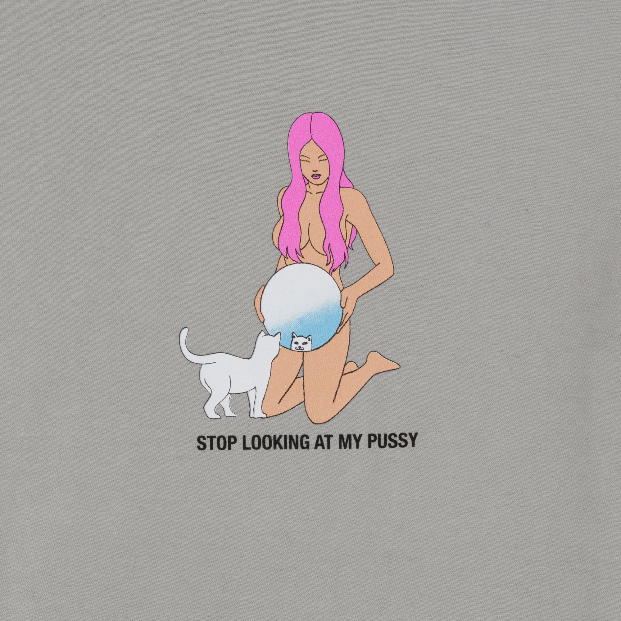  Mirror Mirror Cropped Baby Tee (Grey)、mySite、merchandisen