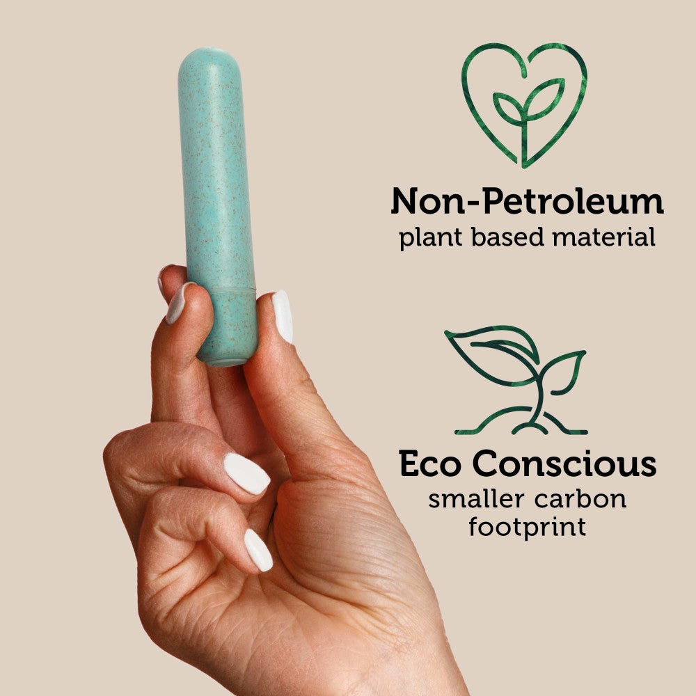 Gaia® By Blush | Eco Bullet: Plant-Based 4 Smooth Waterproof Bullet Vibrator in Aqua - Made from Sustainable BioFeel™、mySite、bottomscart