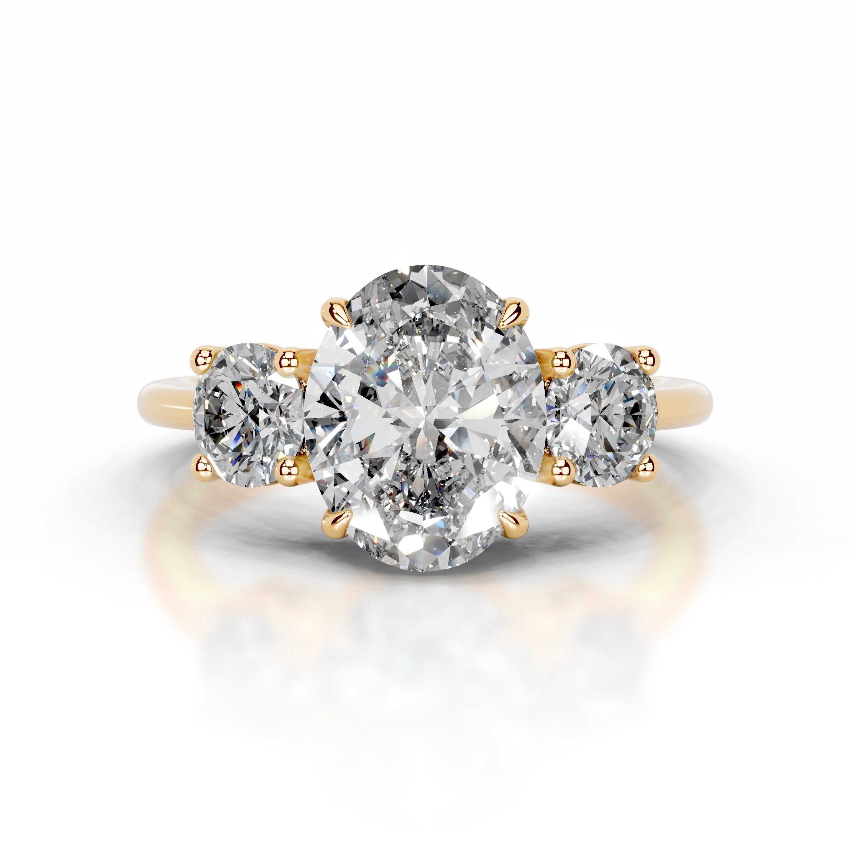 Emanuela Diamond Engagement Ring - 18K Yellow Gold、mySite、hinf8tx79