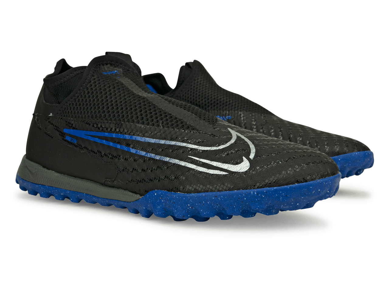 Nike Men's Phantom GX Academy DF TF Black/Blue、mySite、noshort