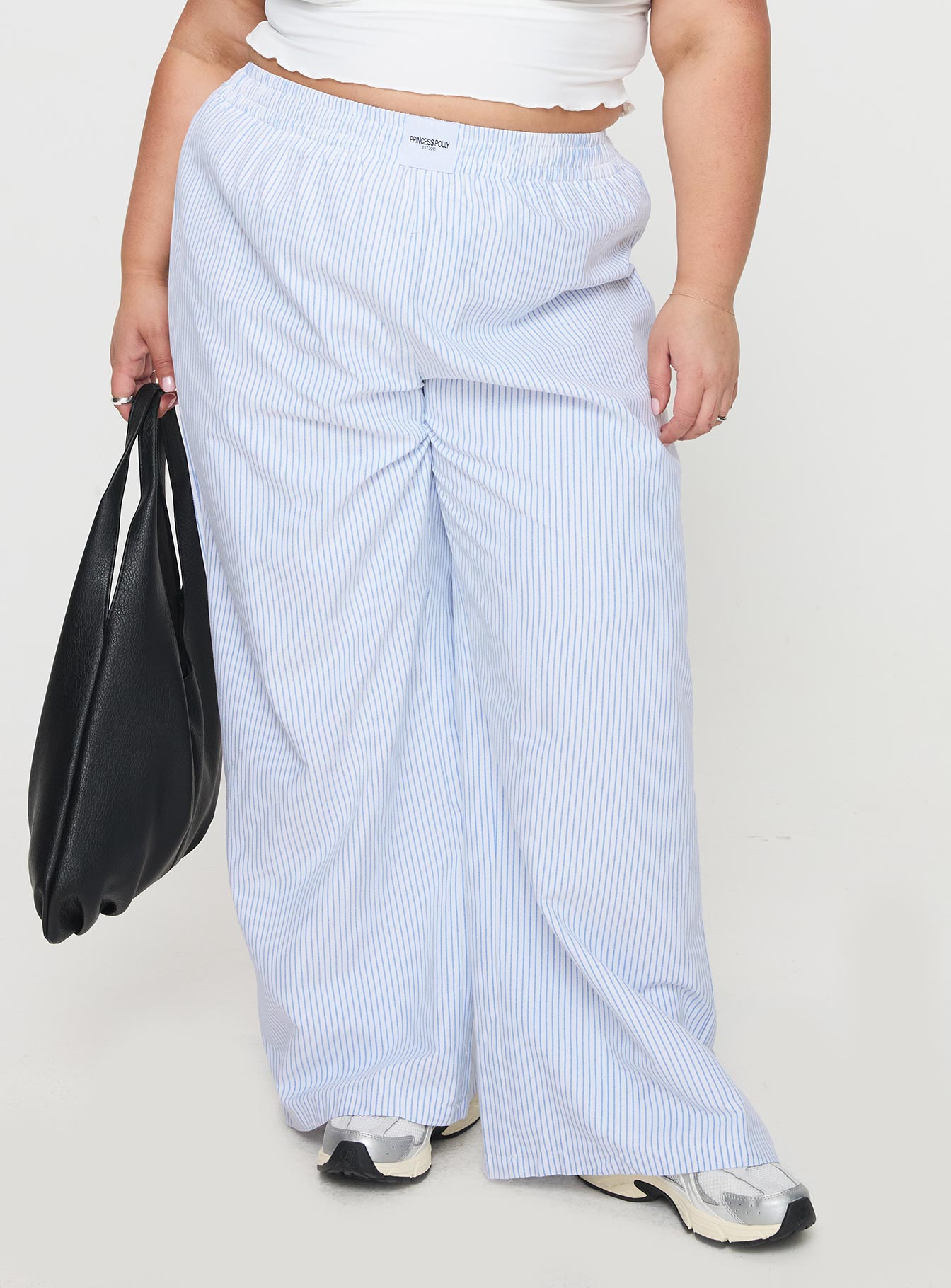 Beach House Pants Blue Stripe Curve、mySite、solidvoid
