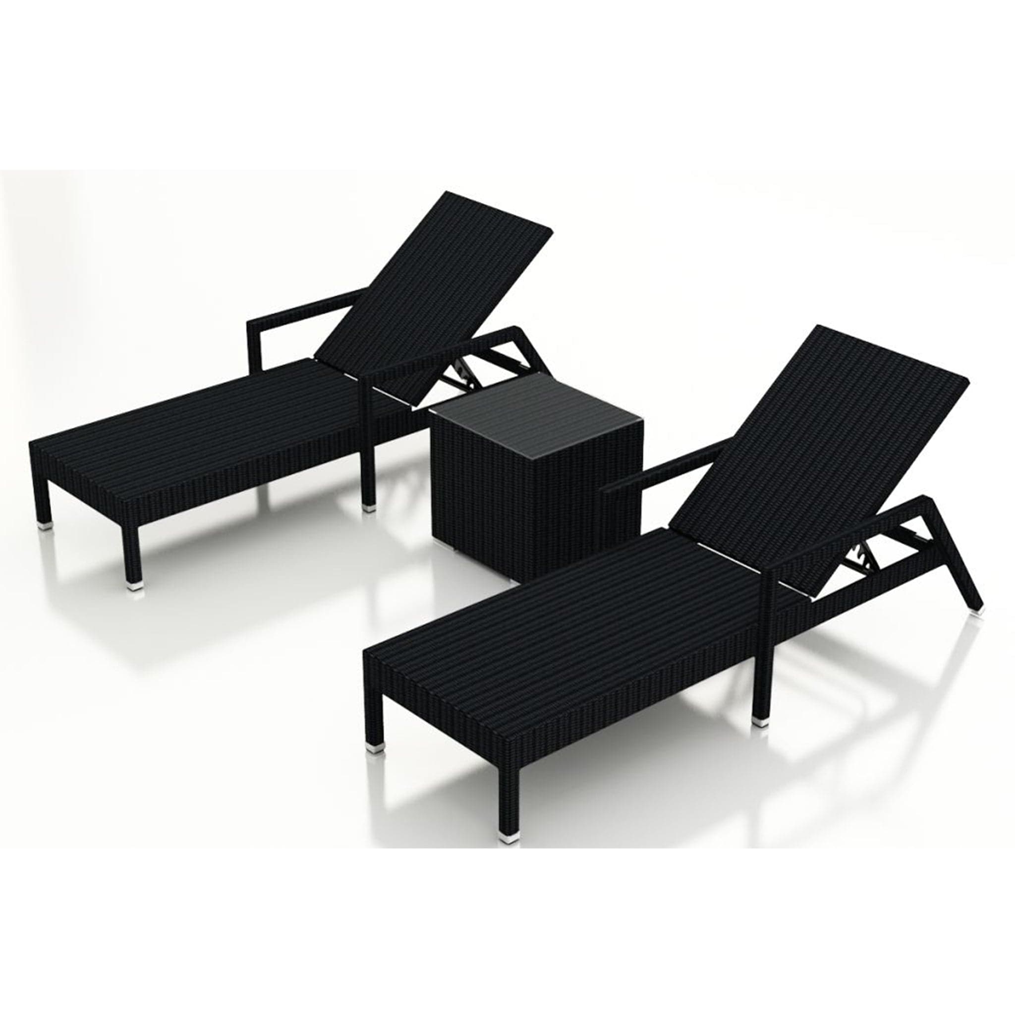 Urbana 3 Piece Reclining Chaise Lounge Set、mySite、neckold