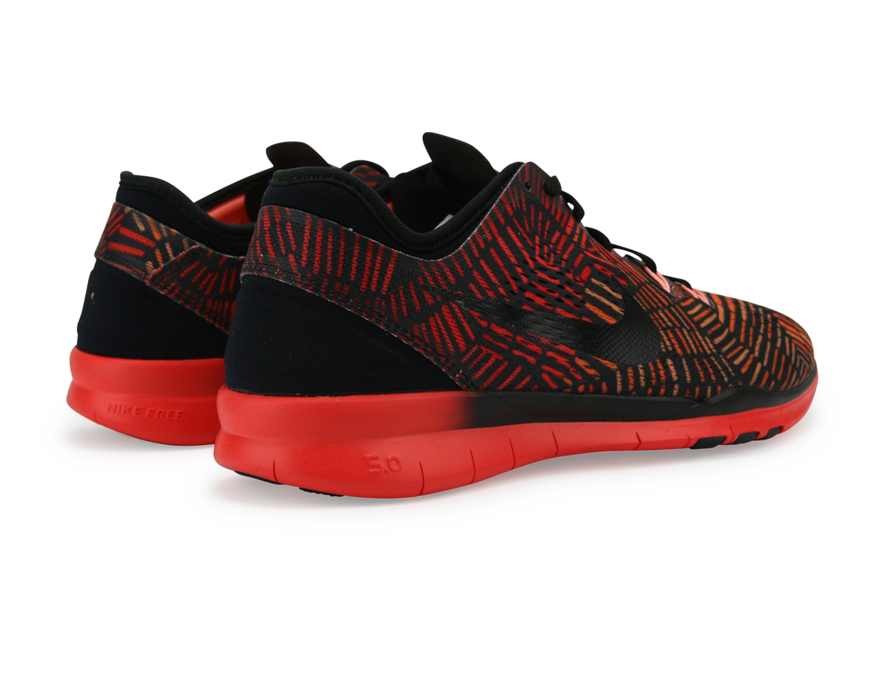 Nike Women's Free 5.0 TR Fit 5 Prt Black/Black Bright/Crimson Atomic、mySite、noshort