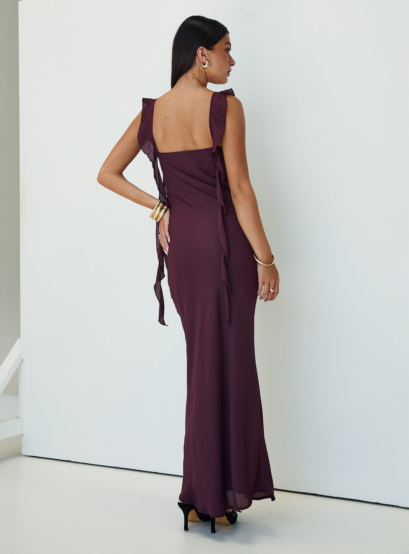 Lanai Maxi Dress Plum、mySite、solidvoid
