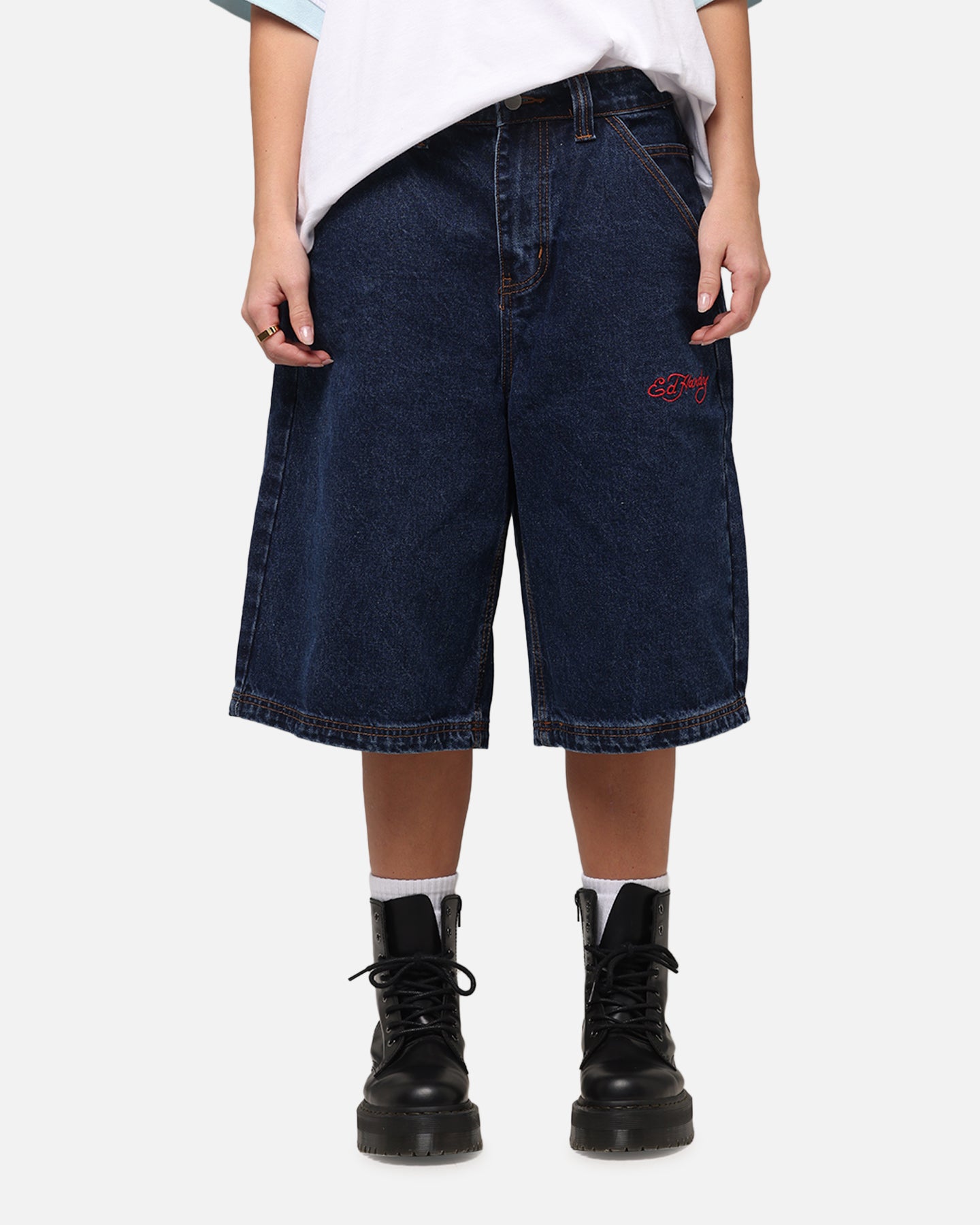 Ed Hardy Brave Hearts Jorts Indigo、mySite、zt4zffjzw