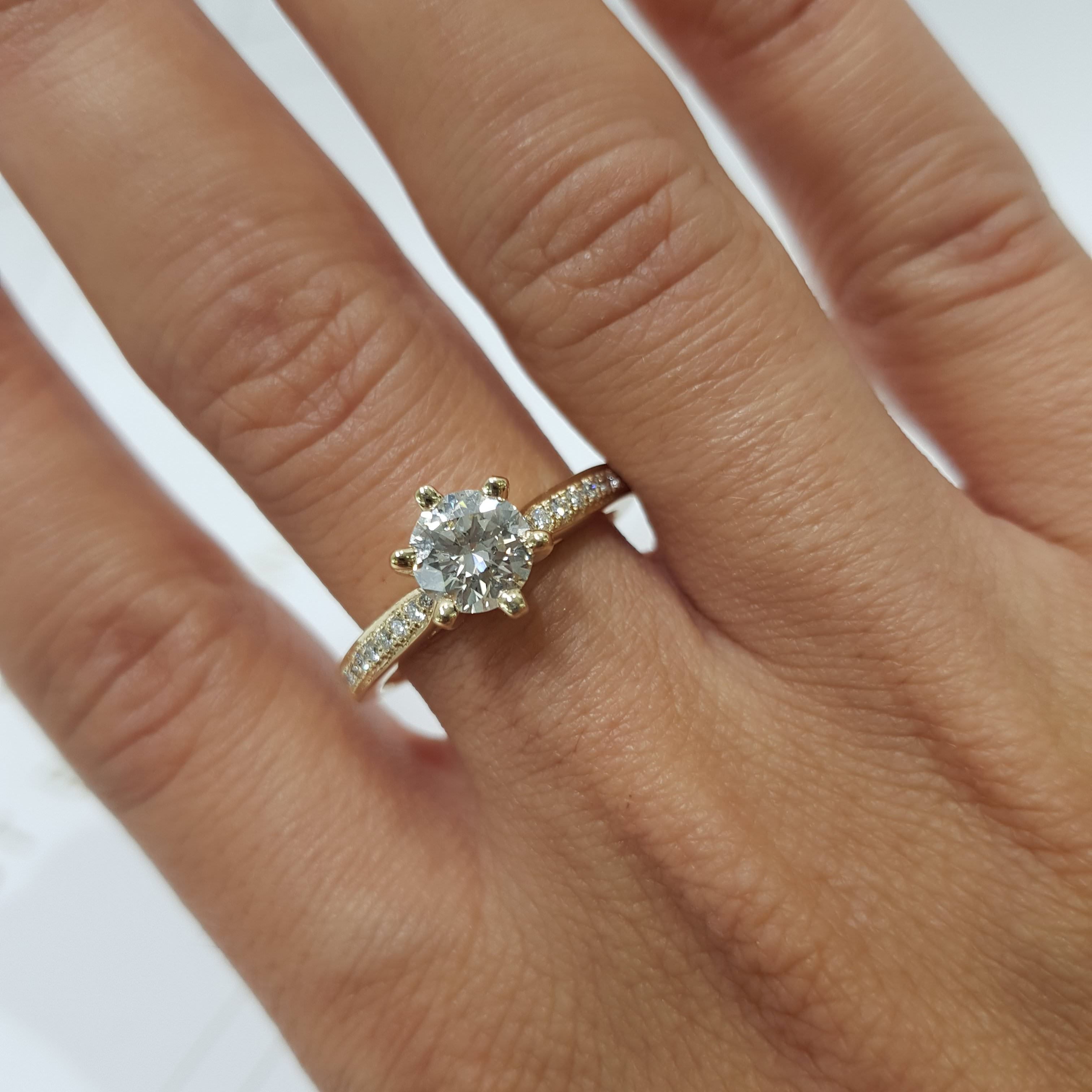 Talia Lab Grown Diamond Ring - 18K Yellow Gold、mySite、hinf8tx79