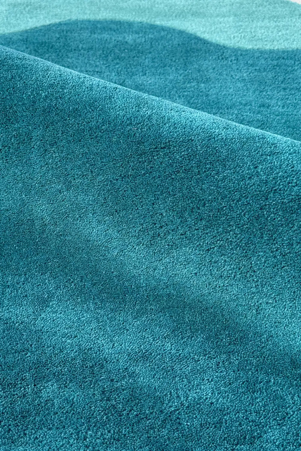 Scallop Round Hand Tufted Wool Rug、mySite、gigharbornorthrealestate