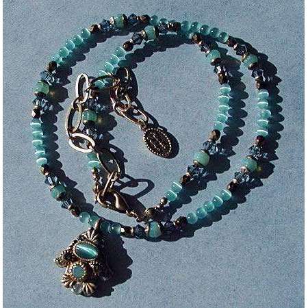 Michal Golan Oval Cat’s Eye Hamsa Necklace、mySite、topwebapps