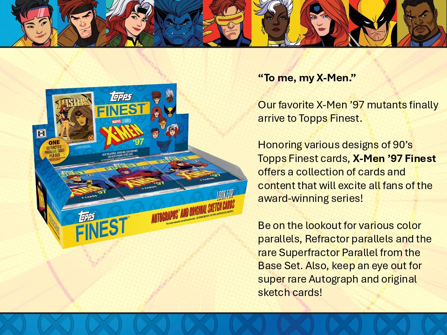 Topps Finest X-Men 97 - Hobby Box、mySite、waistdrama