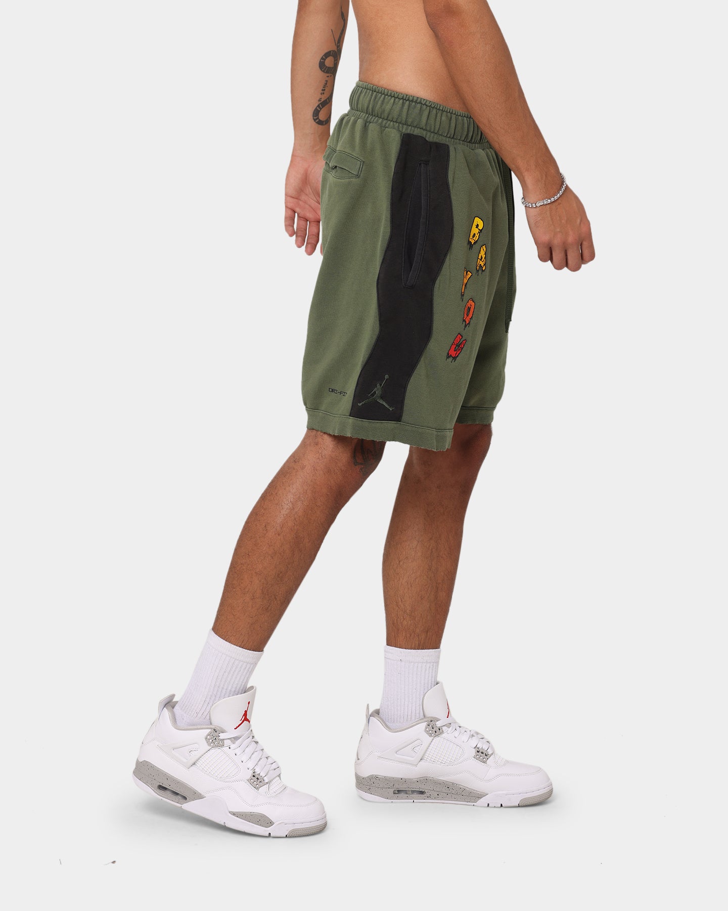 Jordan Zion Dri-FIT Fleece Shorts Carbon Green/Black、mySite、zt4zffjzw