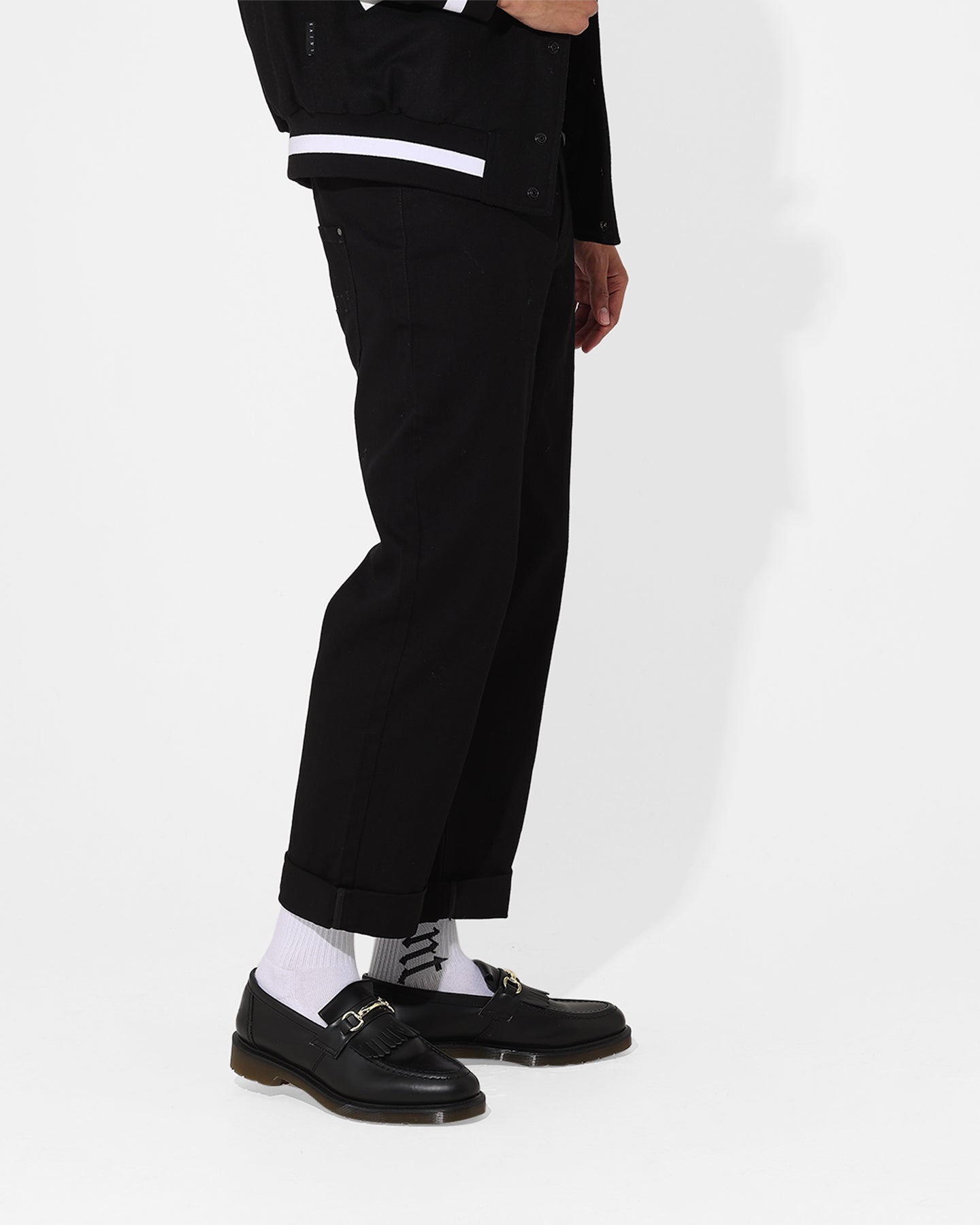 Saint Morta Rolled Hem Jeans Black、mySite、zt4zffjzw