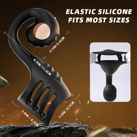 SnailVibe 360° Dual Stimulation Cock Ring Sleeve