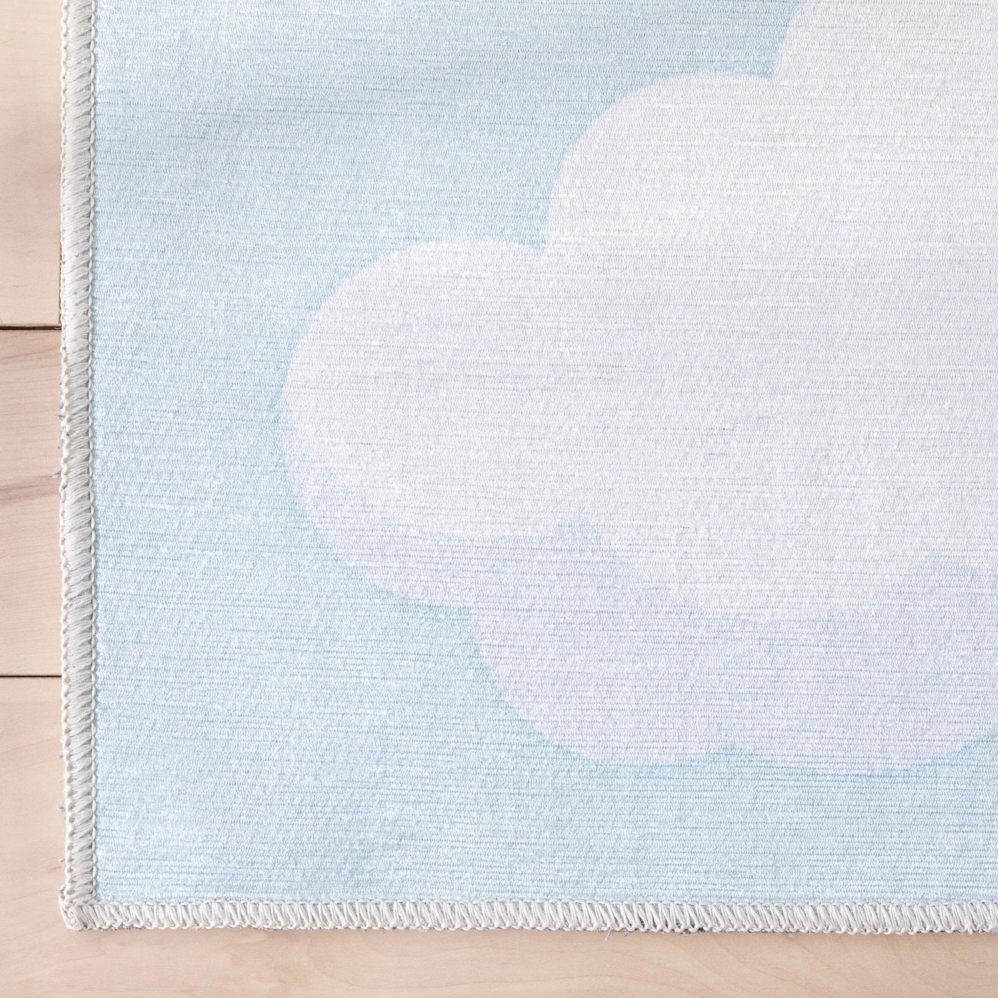 Cloud 9 Modern Light Blue Kids Flat-Weave Rug、mySite、gigharbornorthrealestate