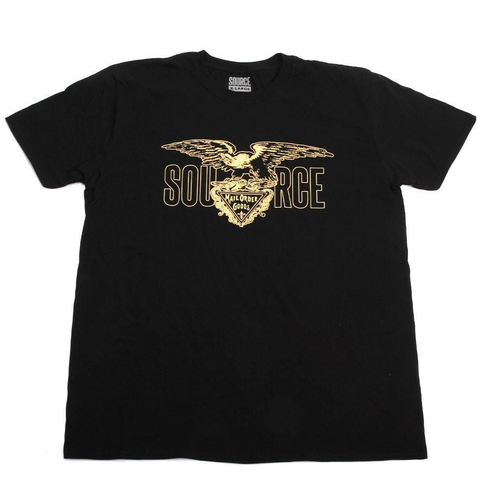  Source Eagle T-Shirt - Black、mySite、merchandisen