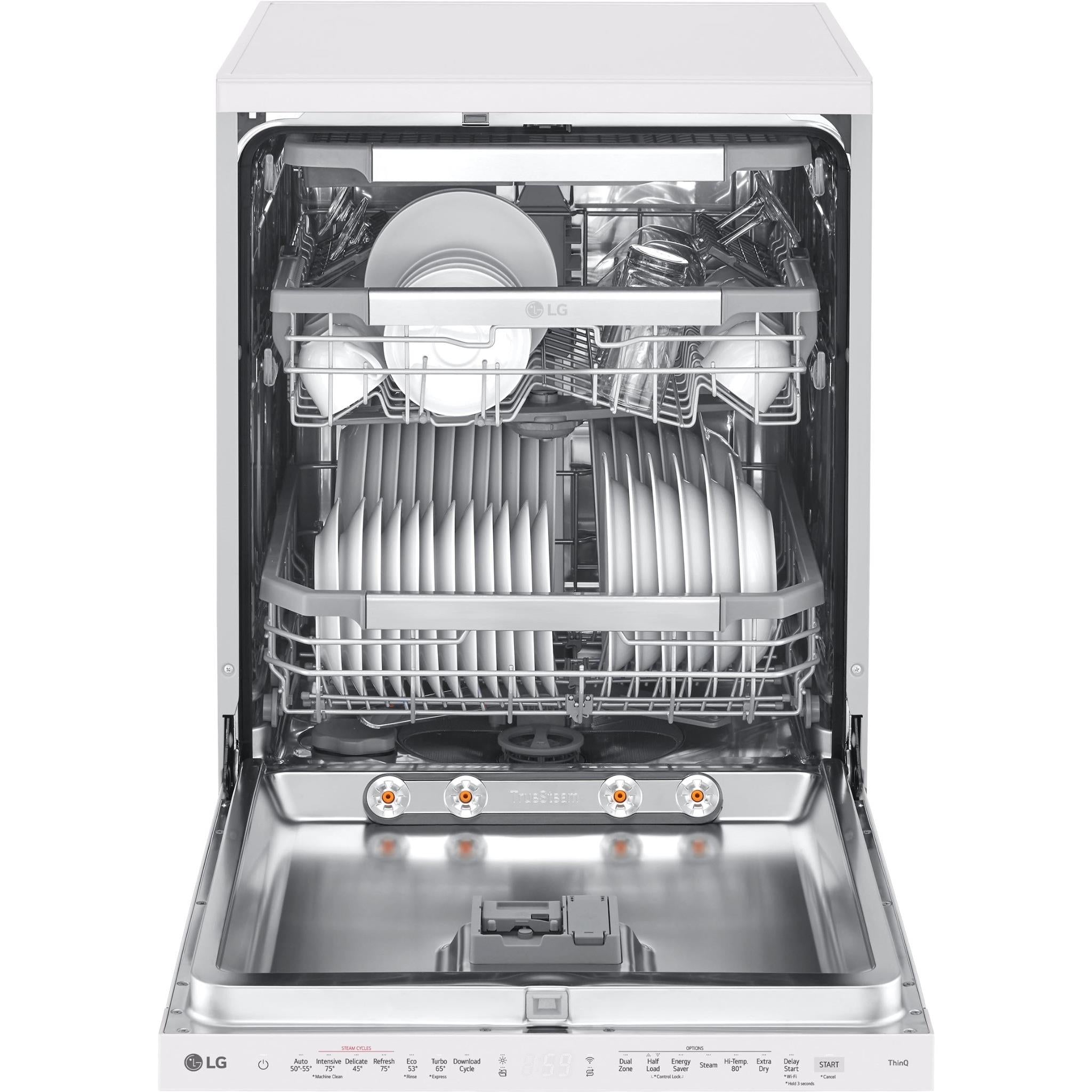 LG XDA3A25MW 15 Place QuadWash Freestanding Dishwasher (Matte White)、mySite、camillekostekn