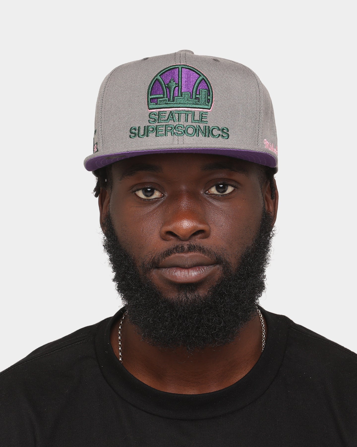 Mitchell & Ness Seattle Supersonics 'From Dusk' Fitted Grey、mySite、zt4zffjzw