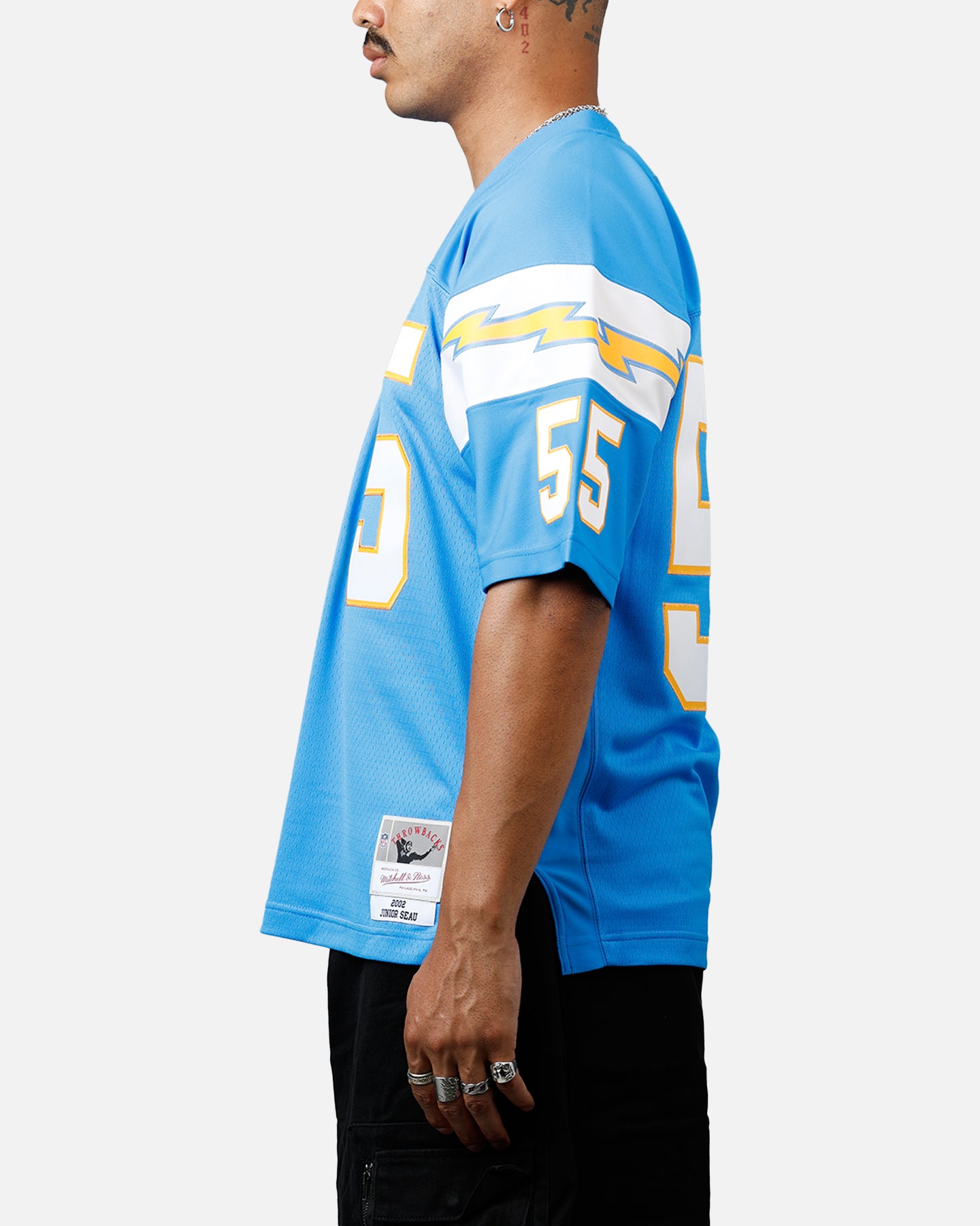 Mitchell & Ness Los Angeles Chargers Junior Seau #55 Legacy Jersey Powder Blue、mySite、zt4zffjzw
