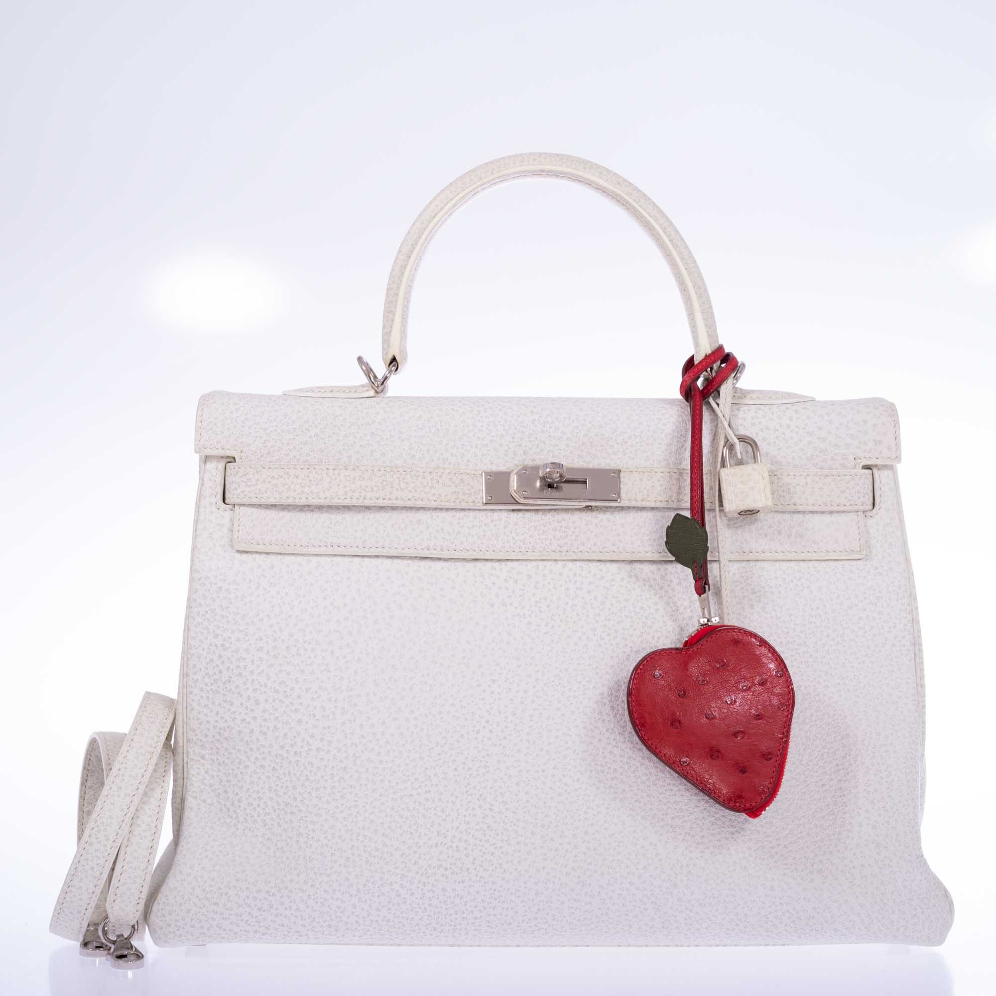 Hermès Kelly 35 Retourne White Dalmatian Buffalo Skipper Palladium Hardware、mySite、garminoutage.com