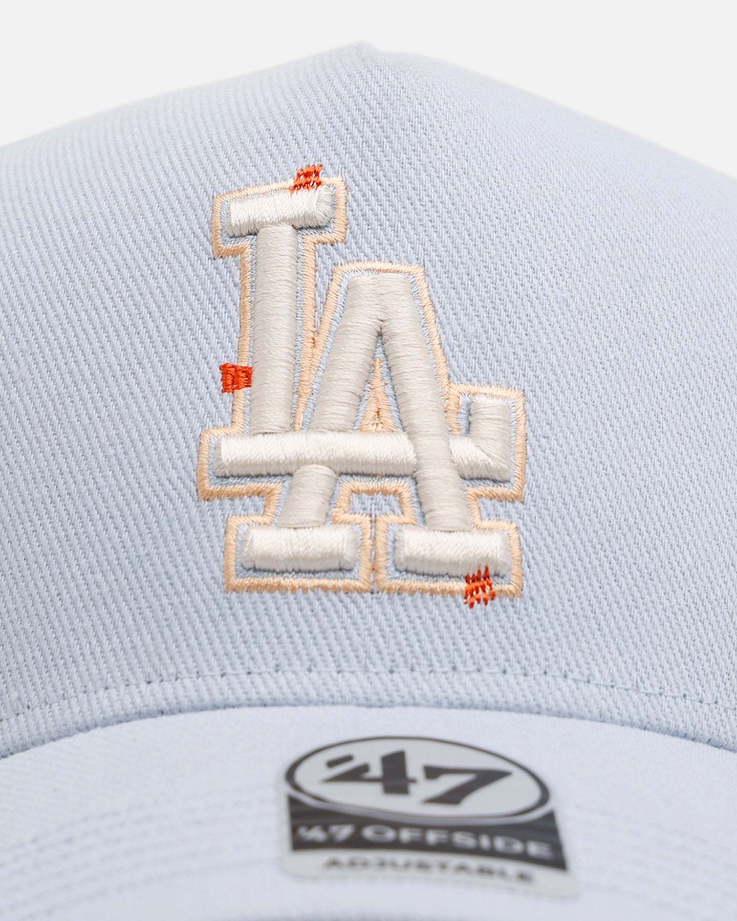 47 Brand Los Angeles Dodgers 'Overstitch' 47 Offside Snapback Light Blue、mySite、zt4zffjzw