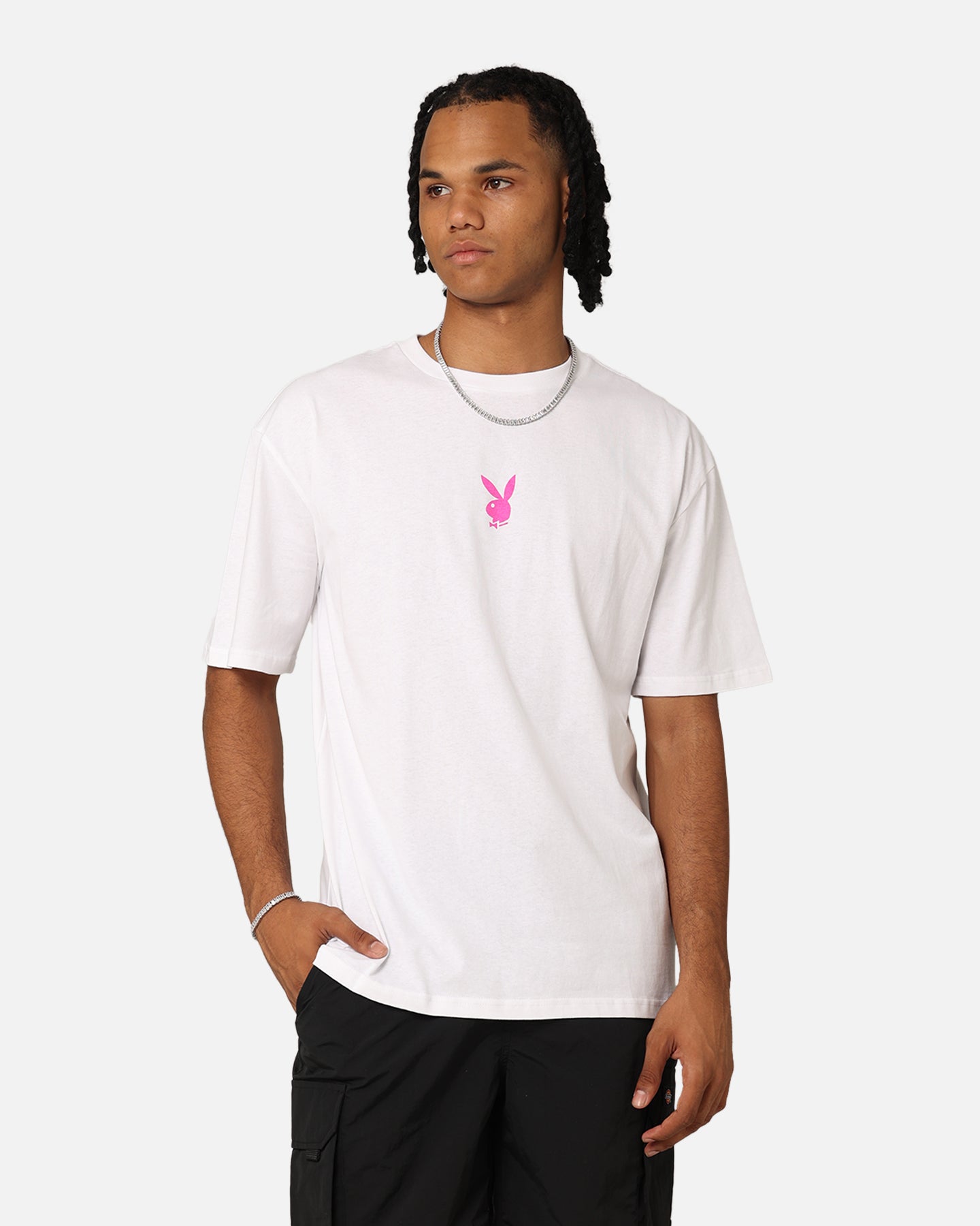 Playboy Card T-Shirt White、mySite、zt4zffjzw