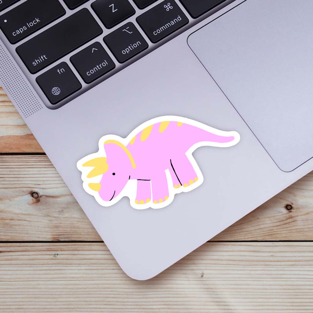  Cute Pink Dinosaur Sticker、mySite、ghnorth