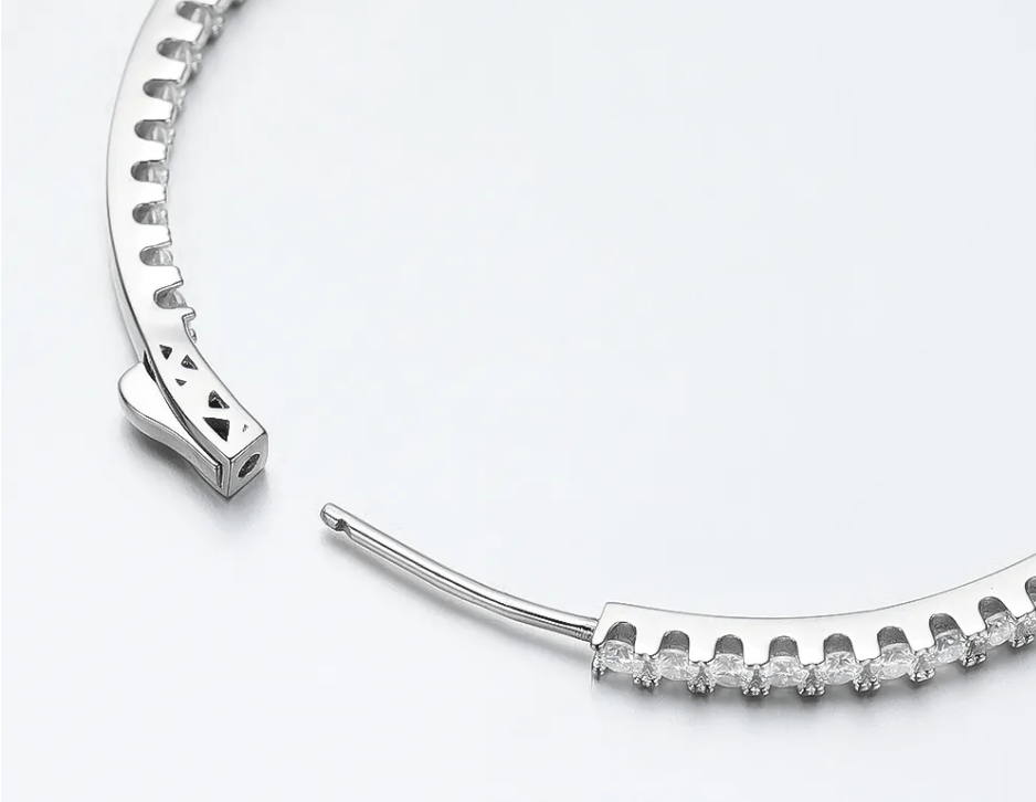 Big Moissanite Hoop Earrings, 60mm of Dazzling Beauty in 925 Sterling Silver、mySite、g9winljtr