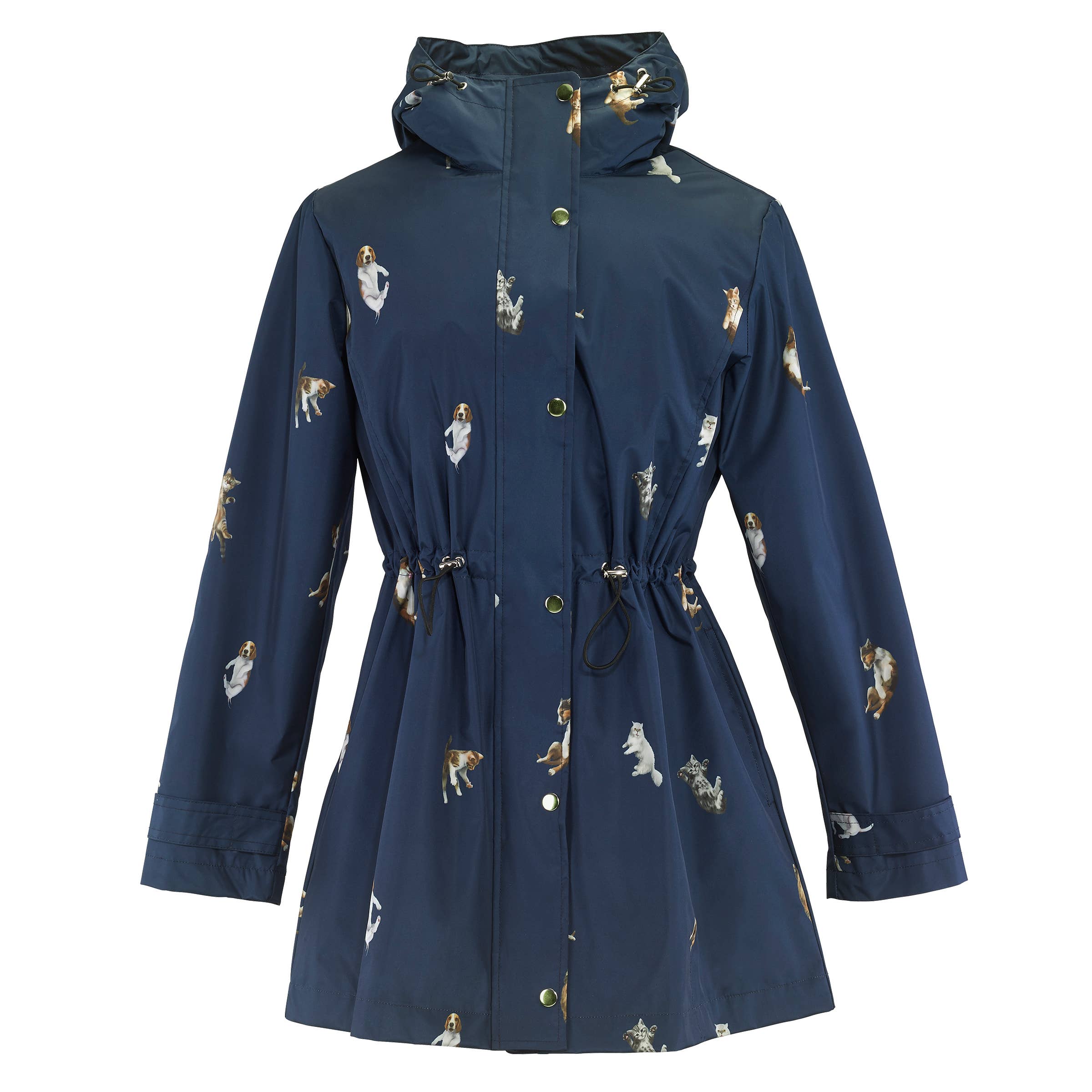 Its Raining Cats & Dogs Navy Raincoat for Animal Lovers、mySite、g9winljtr