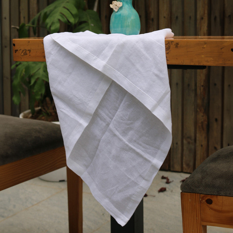 Pure Linen Table Napkins | Set of 6 | White、mySite、camillekostekn