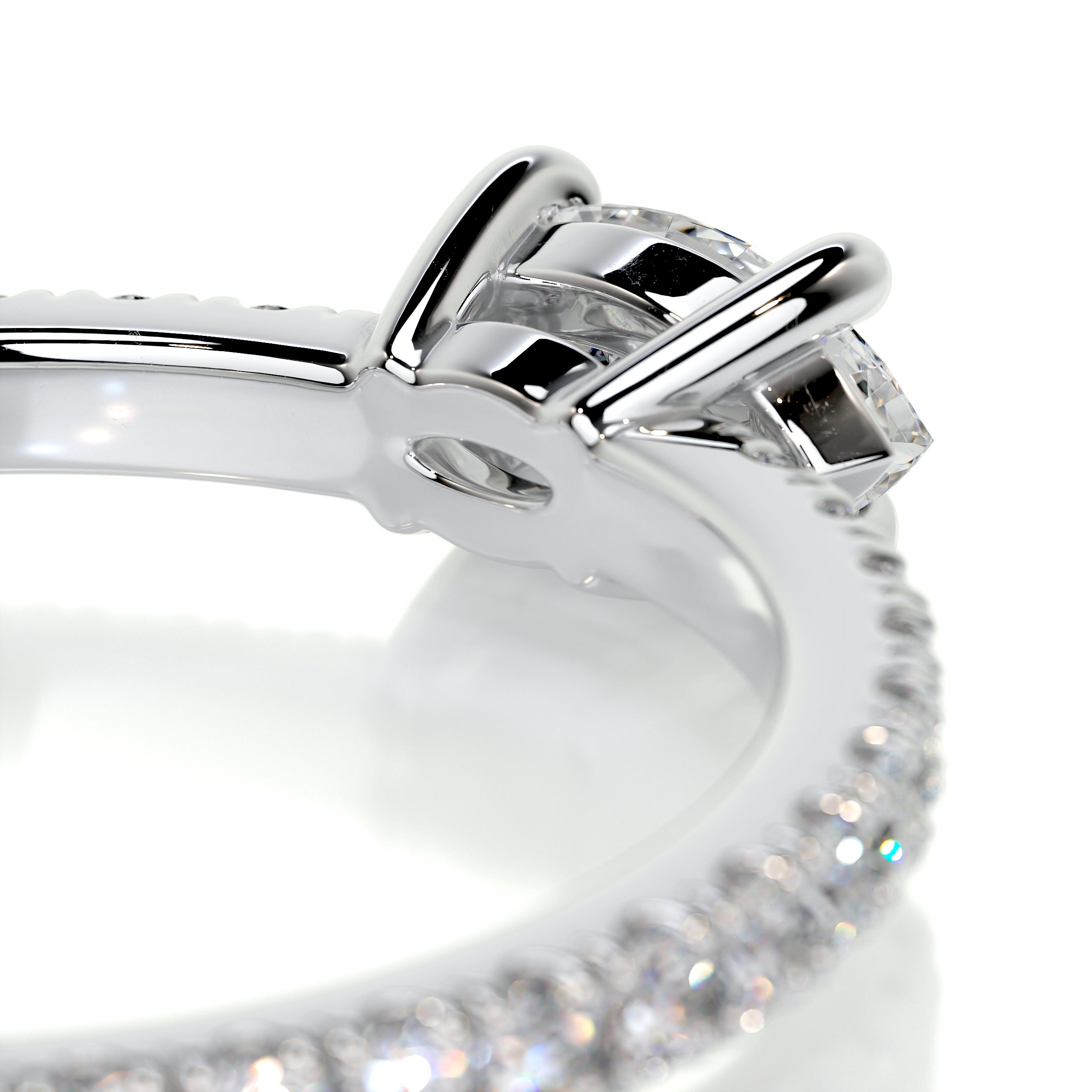 Chloe Marquise Stacking Ring (0.60 Carat) -18K White Gold、mySite、hinf8tx79