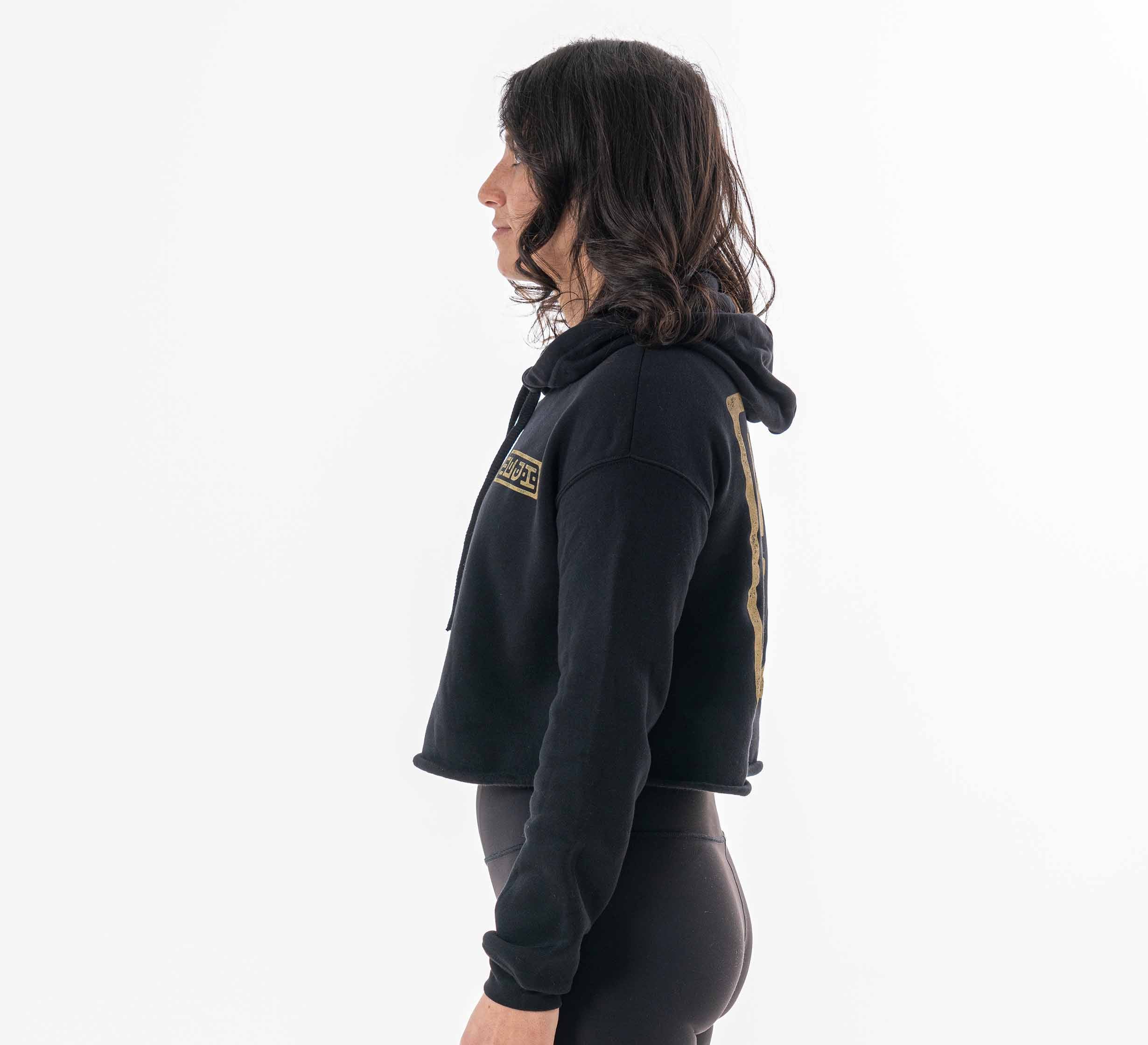 Womens Crop Hoodie Black、mySite、gigharbornorthrealestate