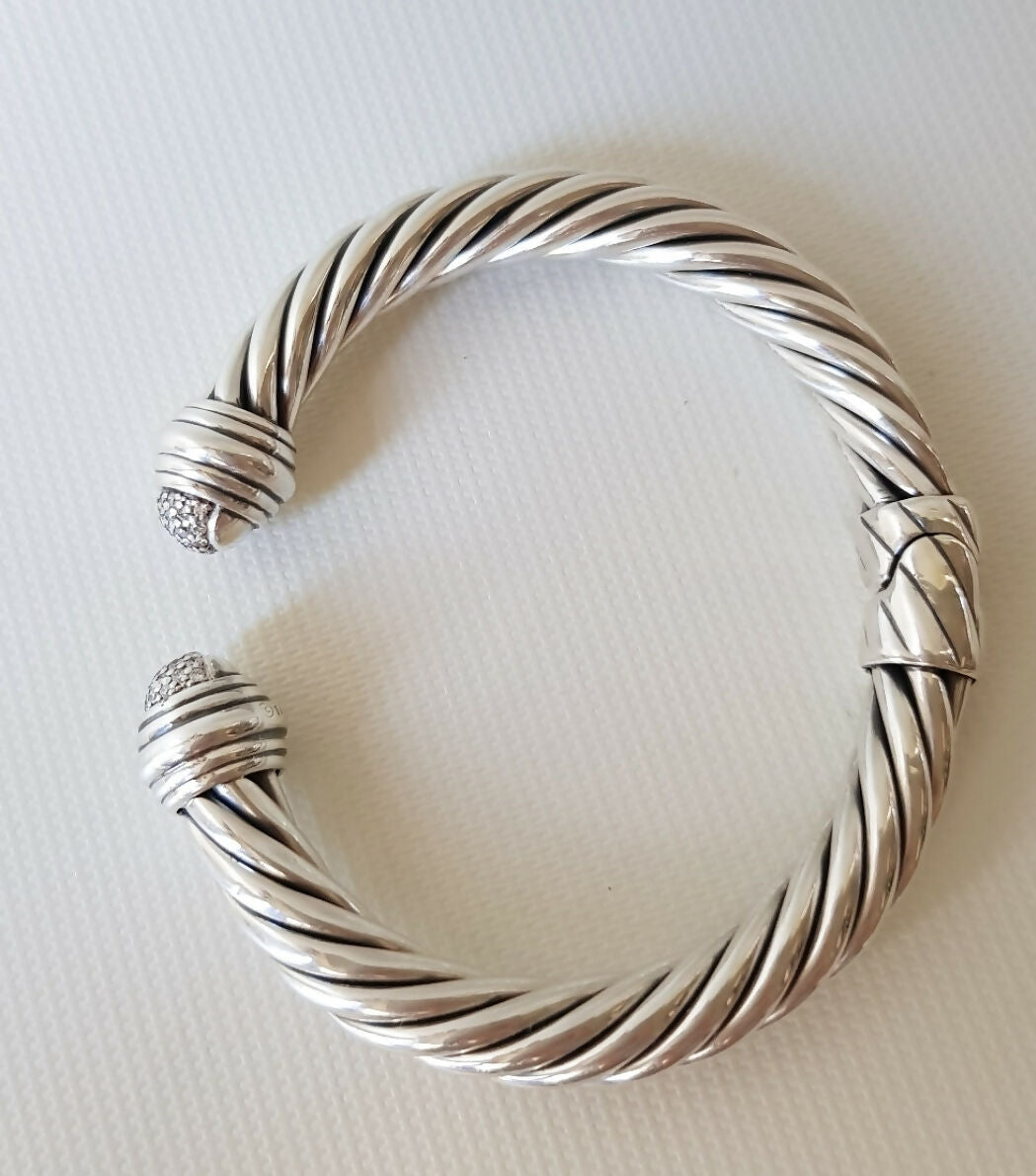 David聽Yurman聽8.5mm聽Pave Diamond聽Tip聽Bracelet聽、mySite、hinf8tx79