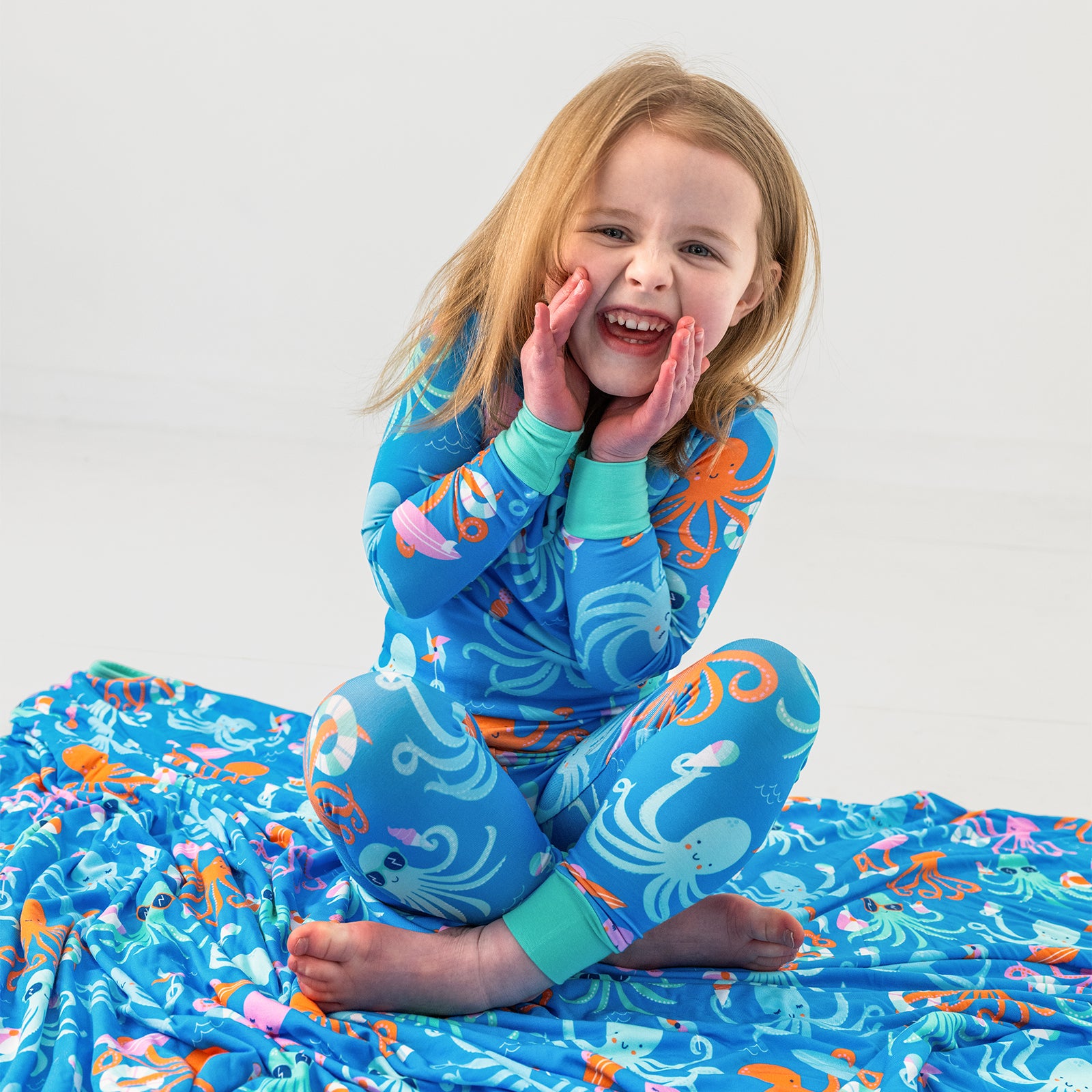 Octopus Party Large Cloud Blanket®、mySite、g9winljtr